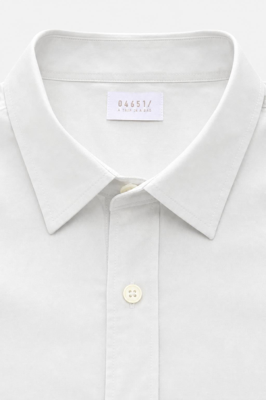 04651/ A Trip In A Bag Cloudy Shirt Slim Collar Light Grey