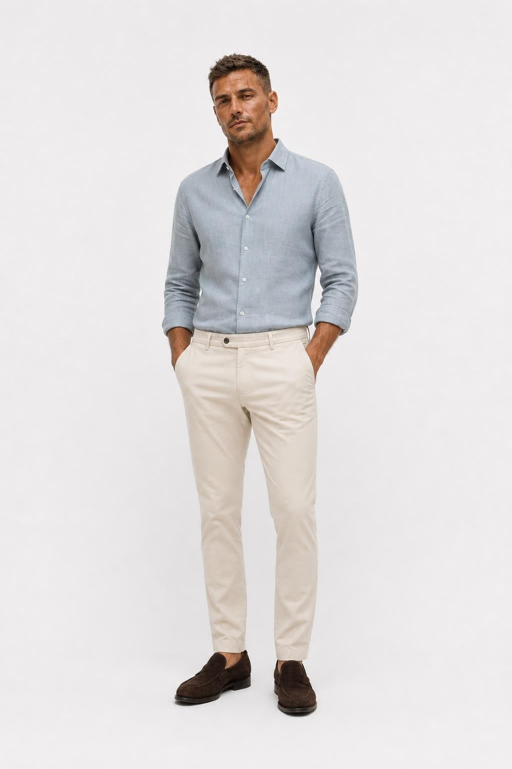 04651/ A Trip In A Bag Flex Light Cotton Jogger Pants Beige