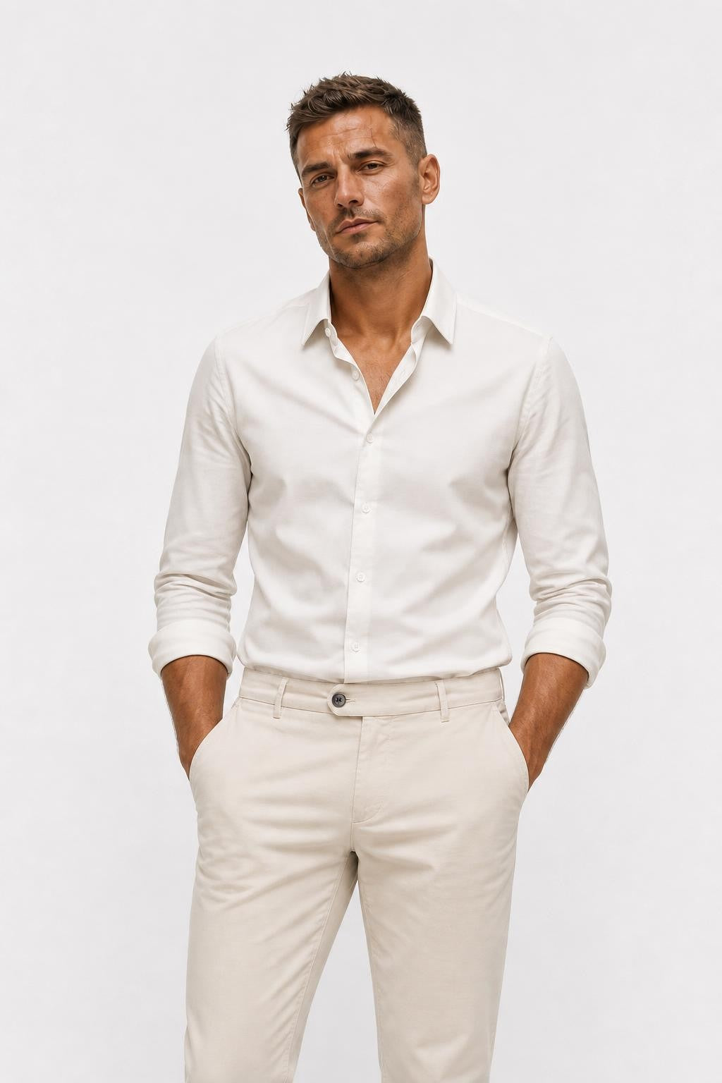 04651/ A Trip In A Bag Flex Light Cotton Jogger Pants Beige