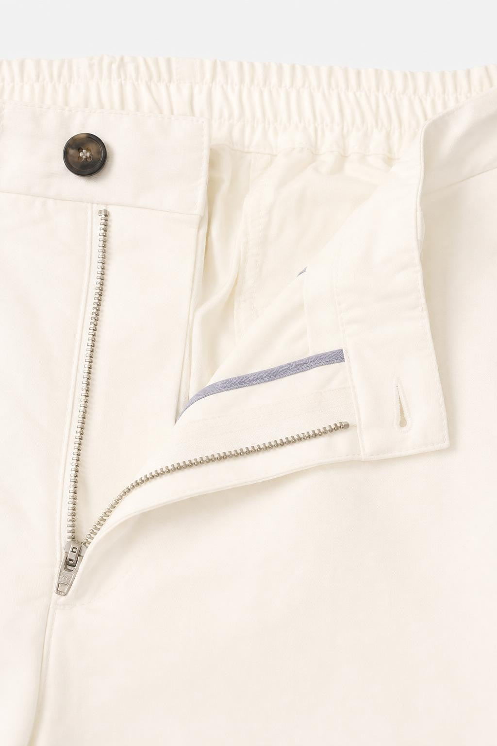 04651/ A Trip In A Bag Flex Light Cotton Jogger Pants Cream