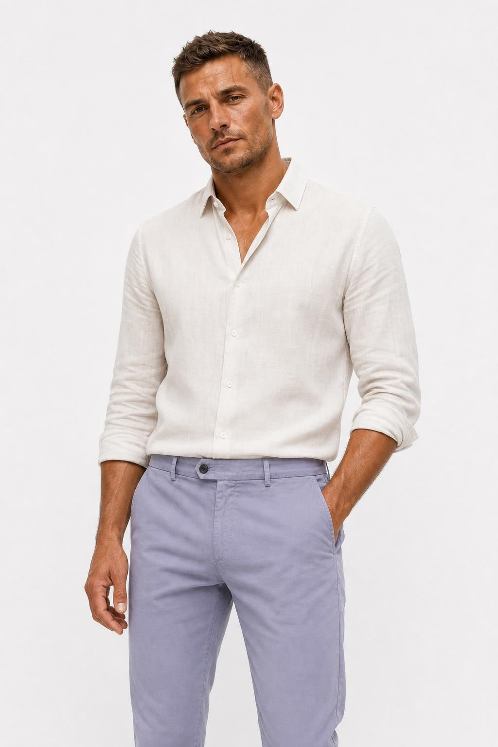 04651/ A Trip In A Bag Flex Light Cotton Jogger Pants Lavender