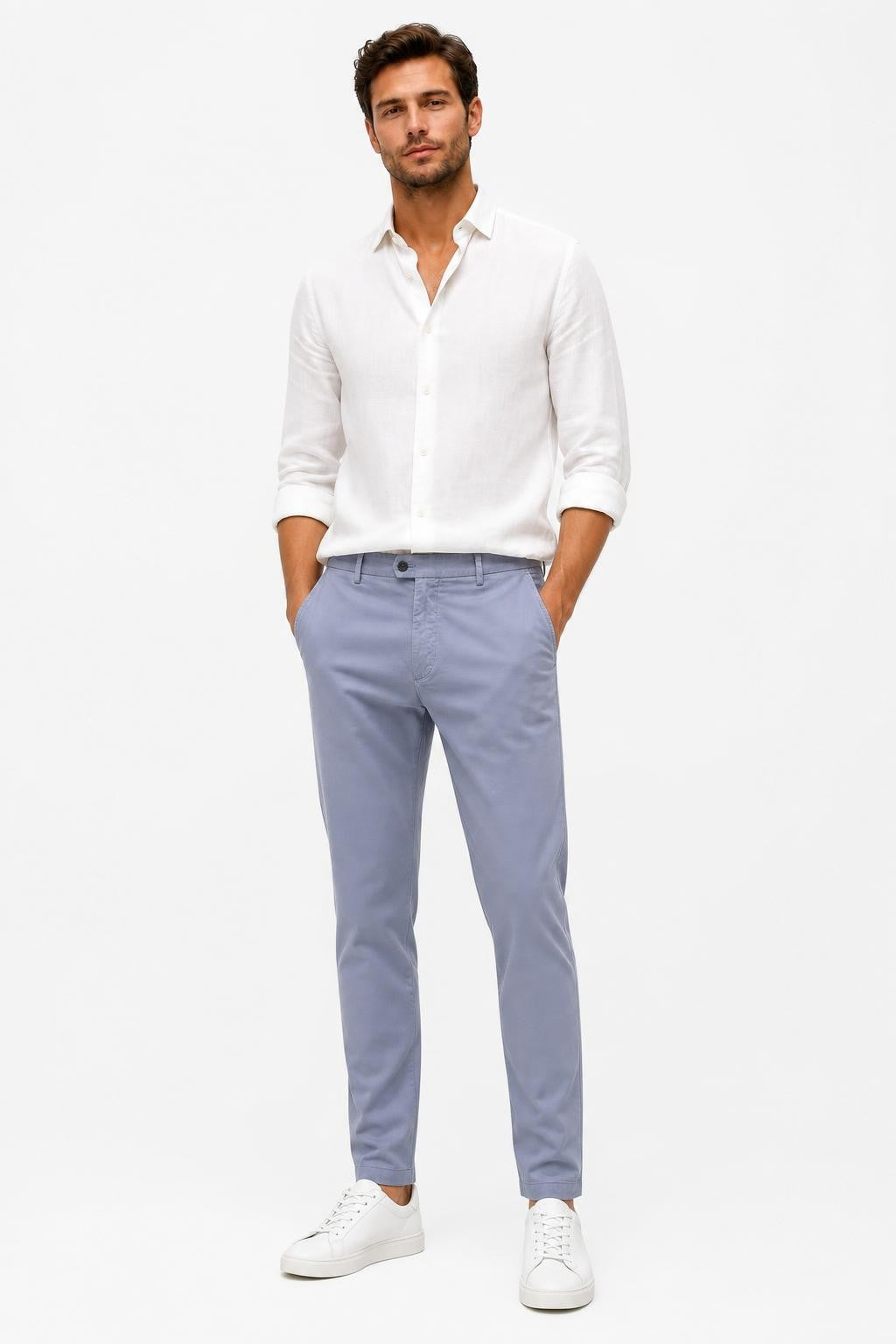 04651/ A Trip In A Bag Flex Light Cotton Jogger Pants Smoke Navy