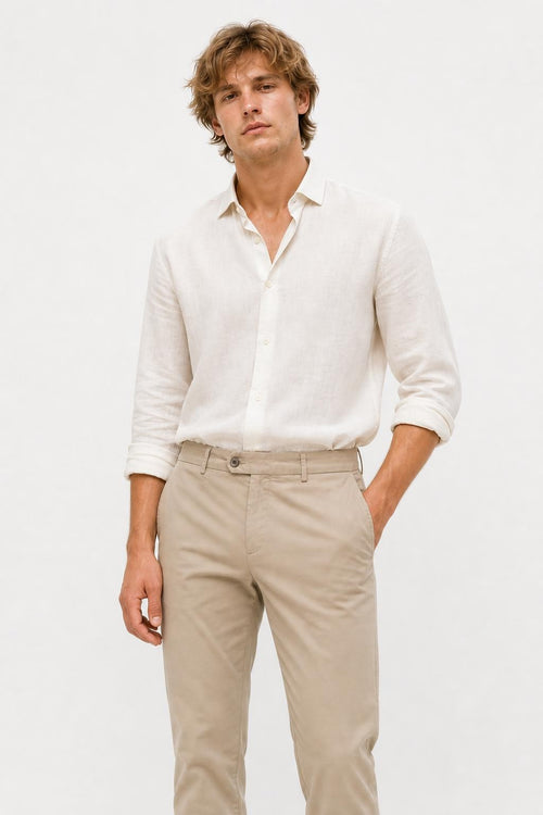 04651/ A Trip In A Bag Flex Light Cotton Jogger Pants Taupe