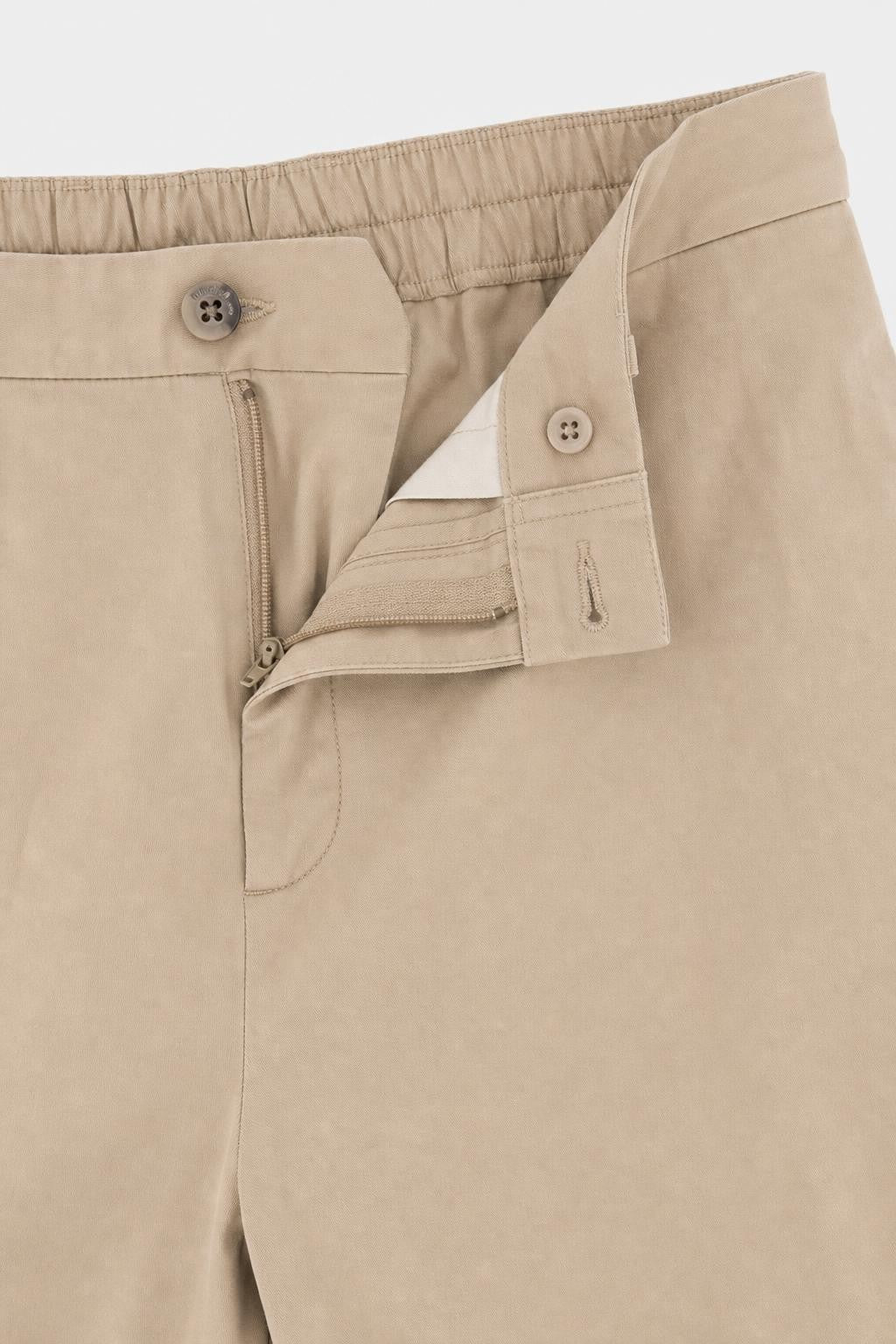 04651/ A Trip In A Bag Flex Light Cotton Jogger Pants Taupe