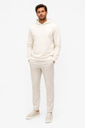 04651/ A Trip in a Bag Cotton Brushed Jersey Hoodie Cream