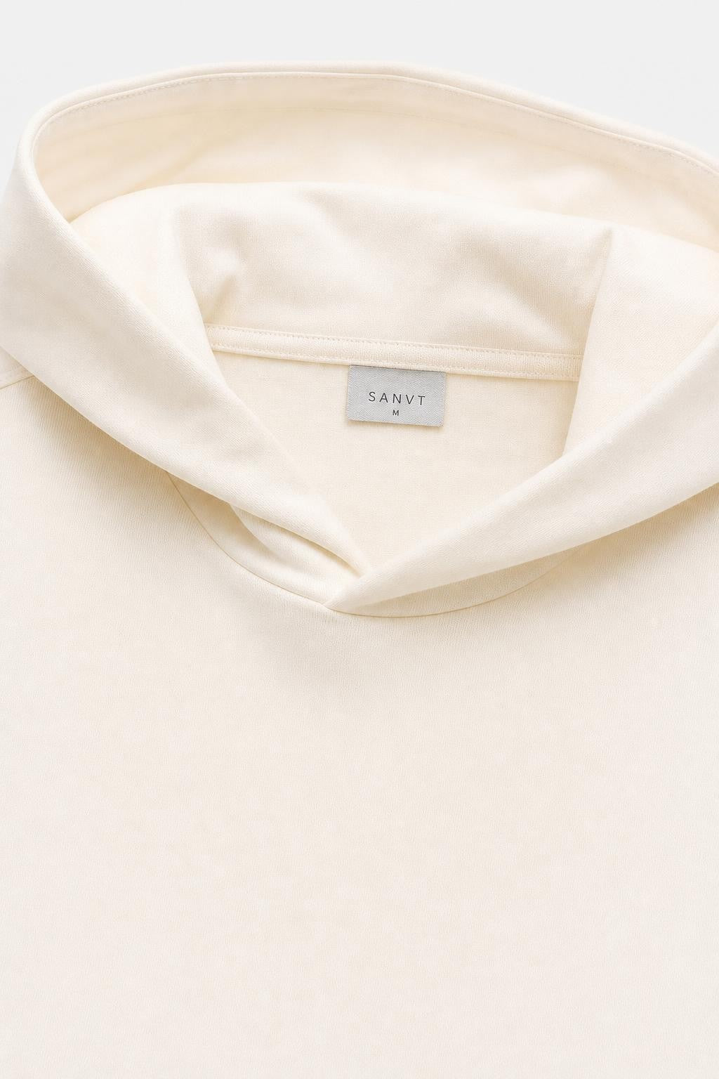 04651/ A Trip in a Bag Cotton Brushed Jersey Hoodie Cream