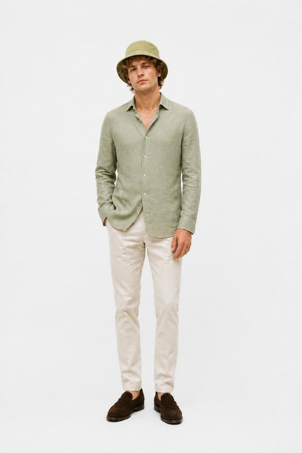 04651/ A Trip in a Bag Reversible Terry Bucket Hat Sage