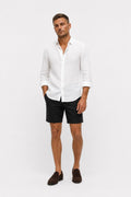 04651/ A Trip In A Bag Cotton Stretch Sweat Shorts Black