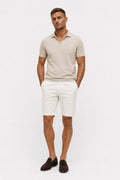 04651/ A Trip In A Bag Cotton Stretch Sweat Shorts Off-White