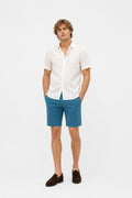 04651/ A Trip In A Bag Cotton Stretch Sweat Shorts Teal