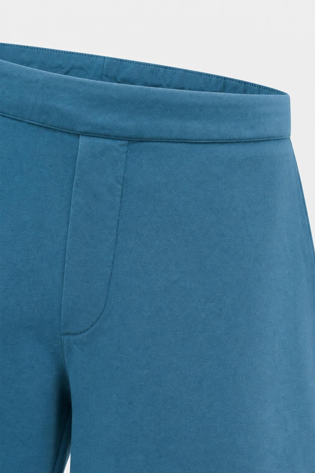 04651/ A Trip In A Bag Cotton Stretch Sweat Shorts Teal