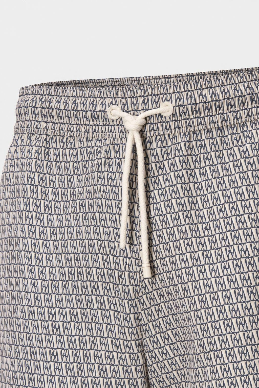 04651/ A Trip in a Bag Microfibre Swim Shorts 'Hansen' Beige / Navy Patterned