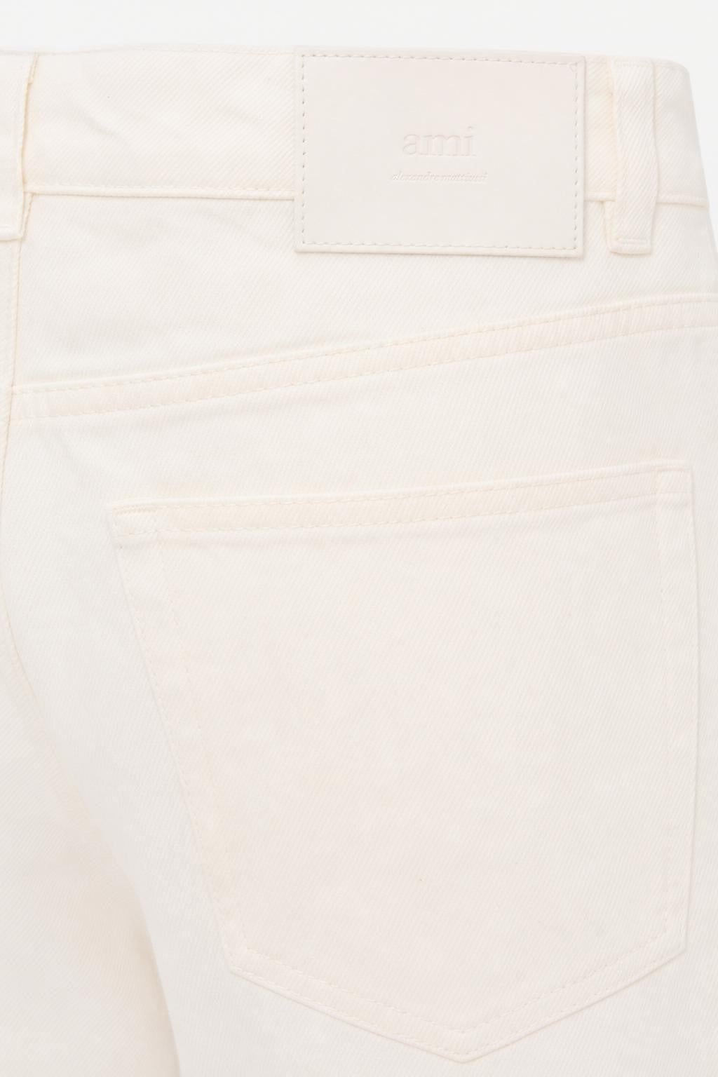 Ami Paris Large Fit Denim Jeans Off-White