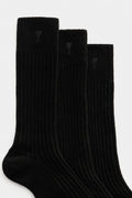 Ami Paris Cotton Socks Pack of 3 Black