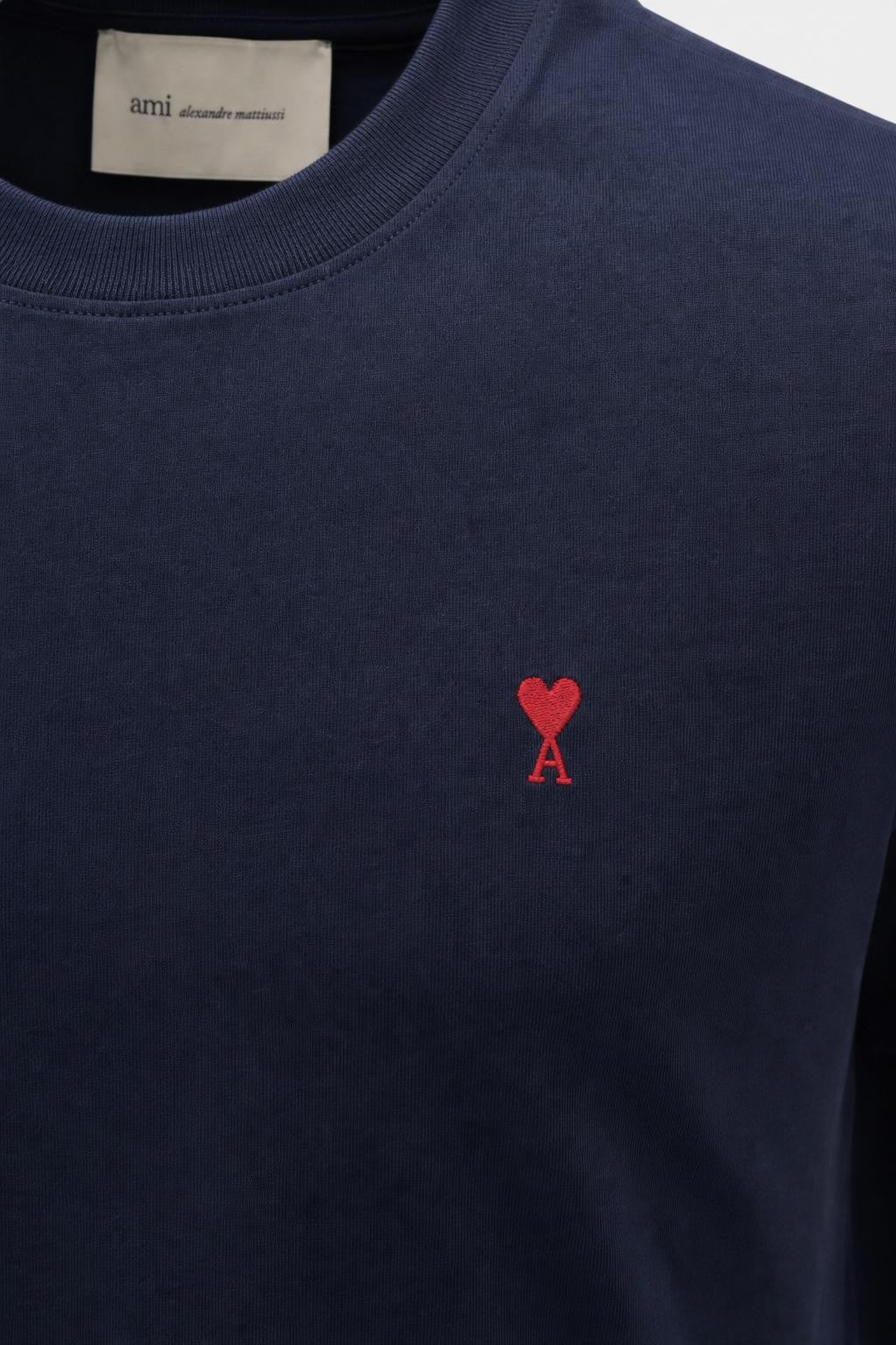 Ami Paris T-Shirt Crew Neck Navy
