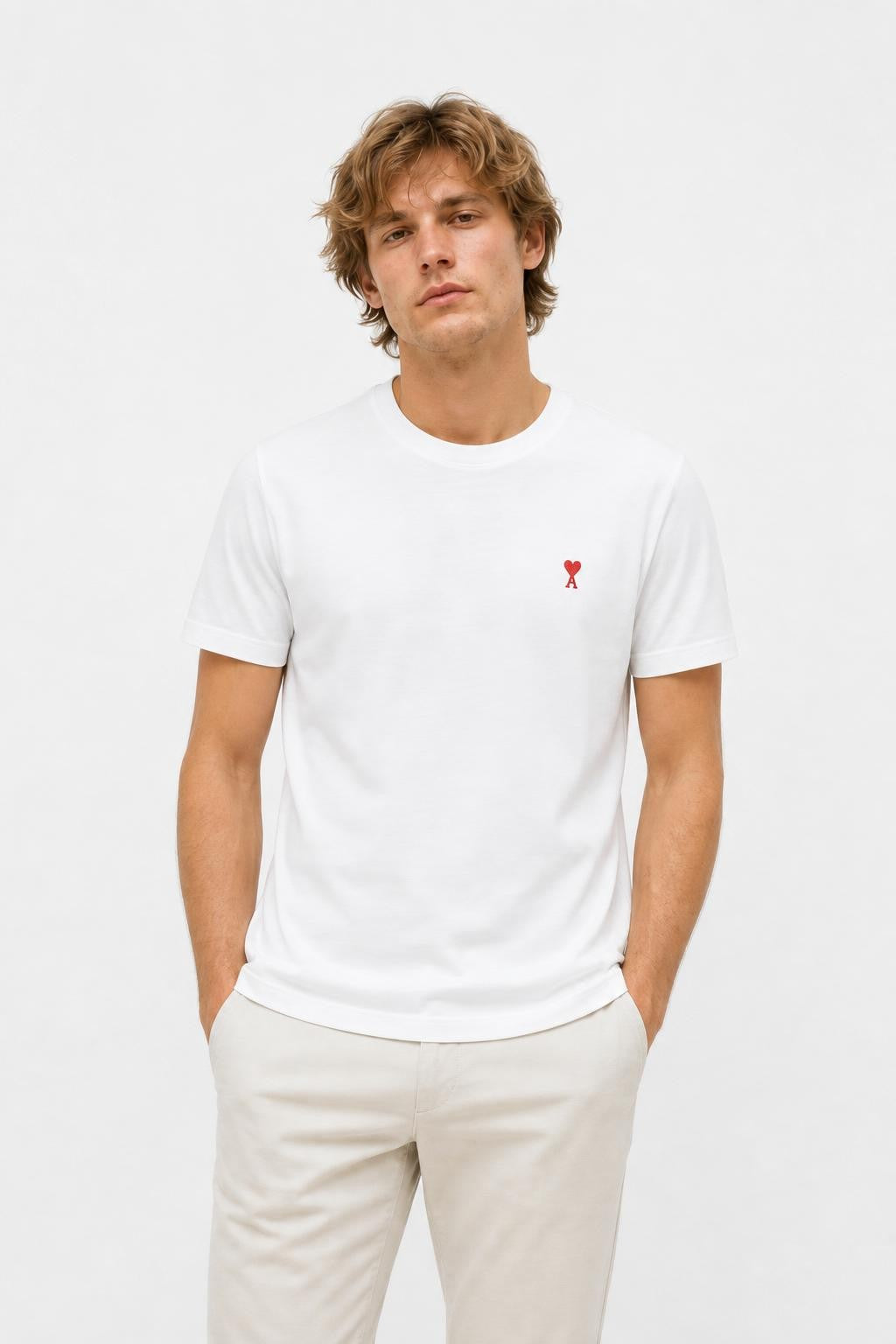 Ami Paris T-Shirt Crew Neck White