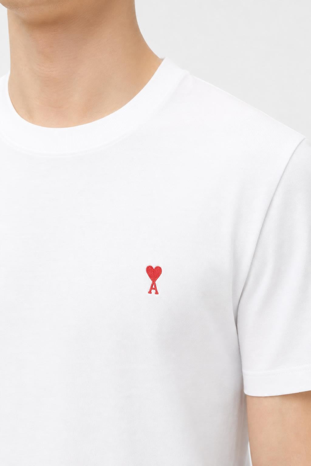 Ami Paris T-Shirt Crew Neck White