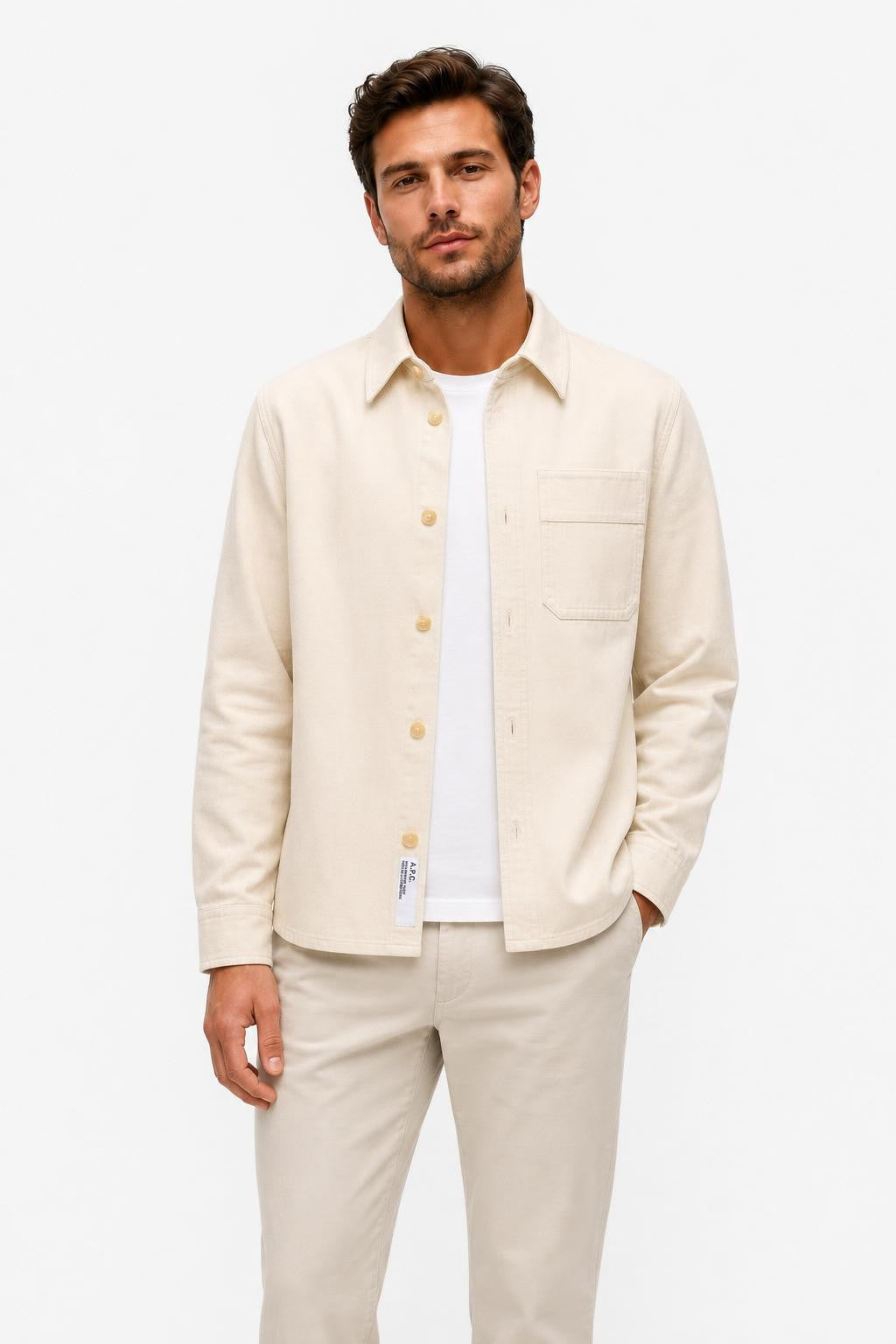 A.P.C. Overshirt Sand Mottled