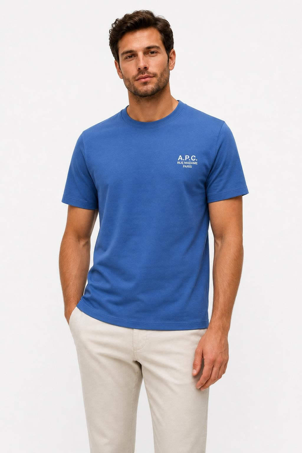 A.P.C. T-Shirt 'Standard Rue Madame' Blue