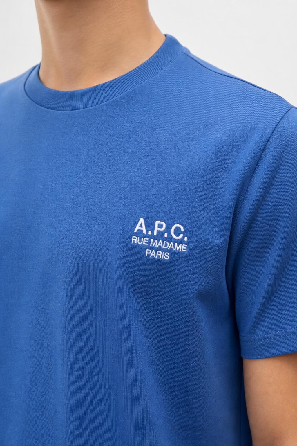 A.P.C. T-Shirt 'Standard Rue Madame' Blue