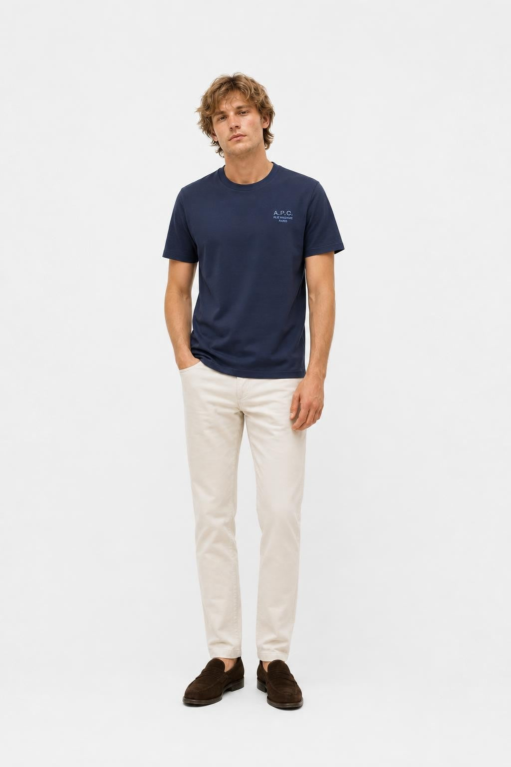 A.P.C. T-Shirt 'Standard Rue Madame' Dark Blue