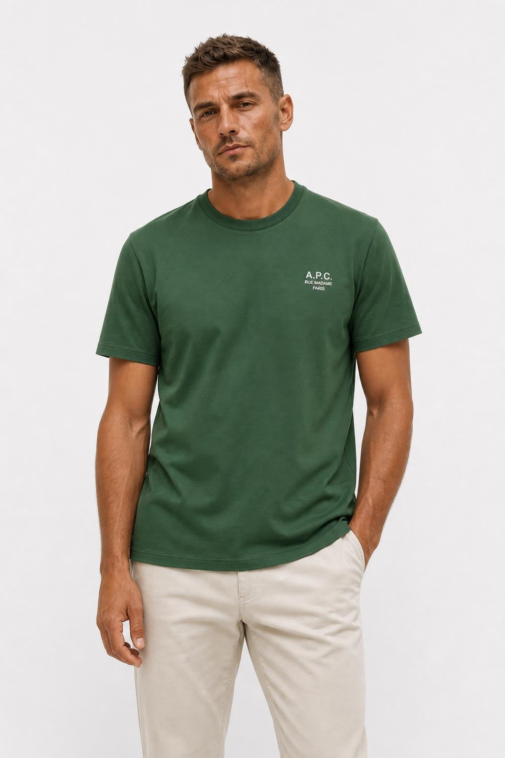A.P.C. Standard Rue Madame T-Shirt Green