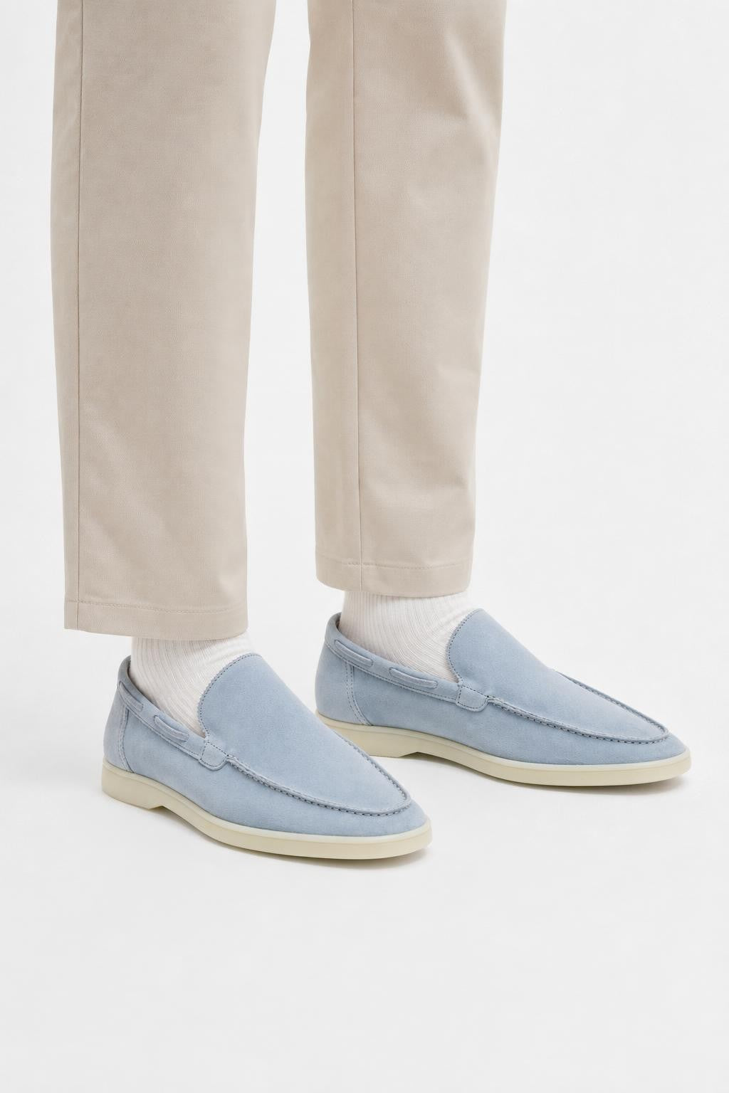 Aurélien Suede Loafers 'Yacht 2.0' Light Blue