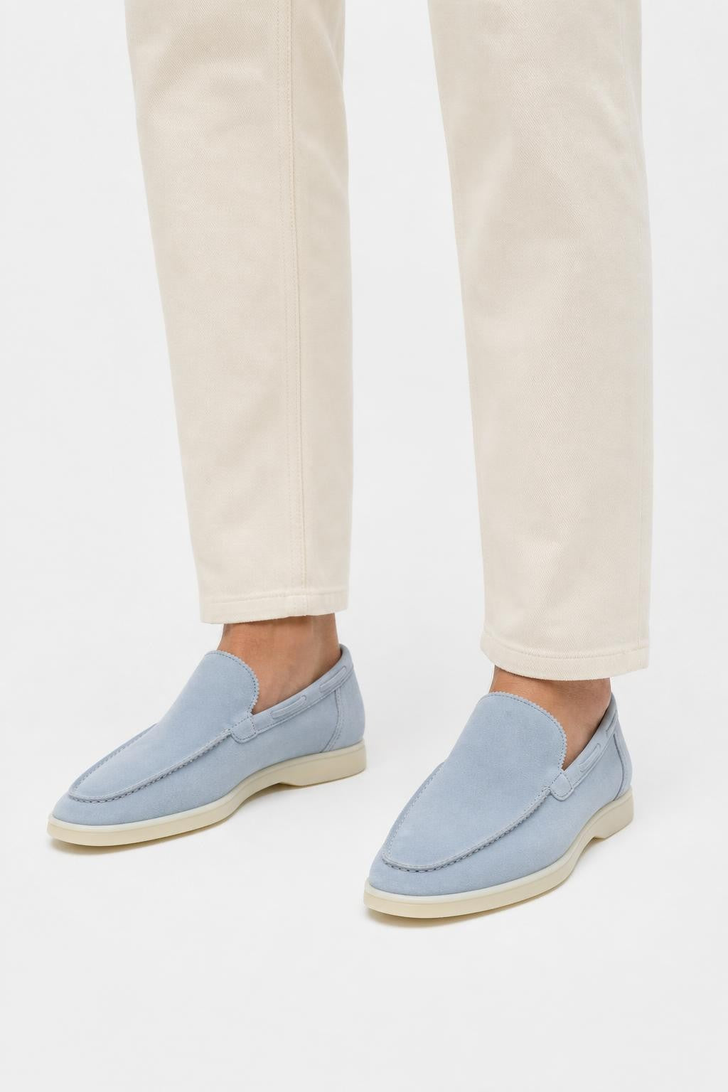 Aurélien Suede Loafers 'Yacht 2.0' Light Blue