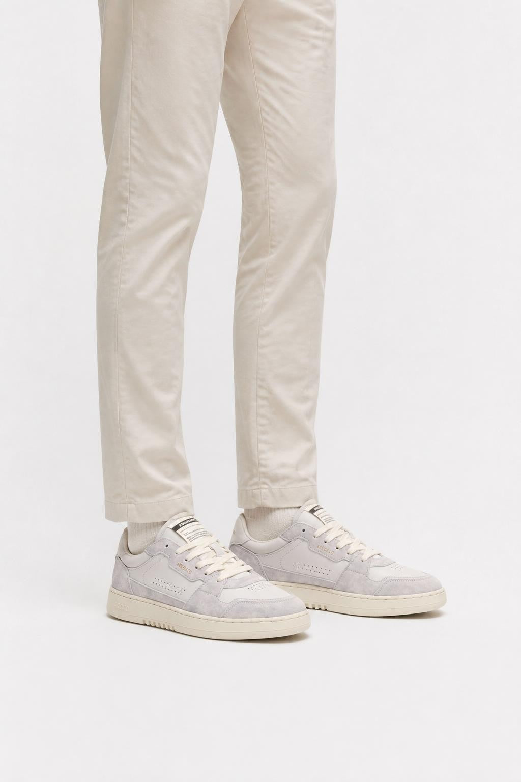 Axel Arigato Leather Sneakers 'Dice Lo' Pastel Blue/Light Grey