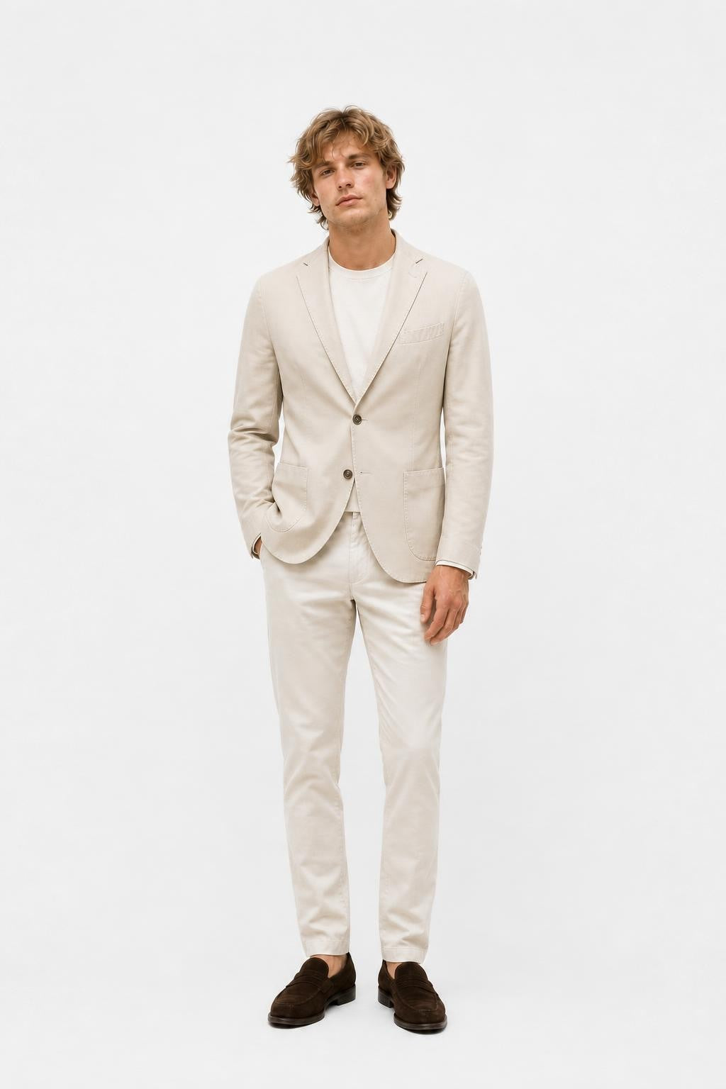 Boglioli K. Jacket Cotton Blazer Cream