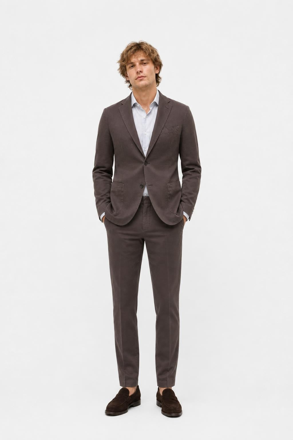 Boglioli K. Jacket Cotton Blazer Dark Brown