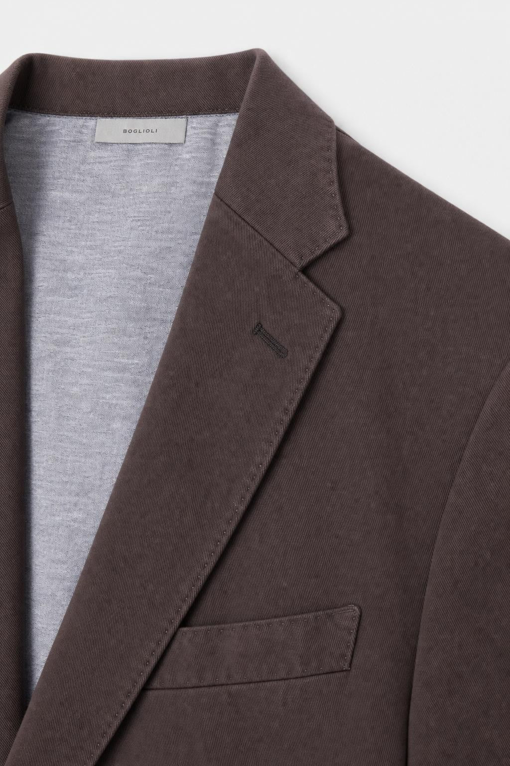 Boglioli K. Jacket Cotton Blazer Dark Brown