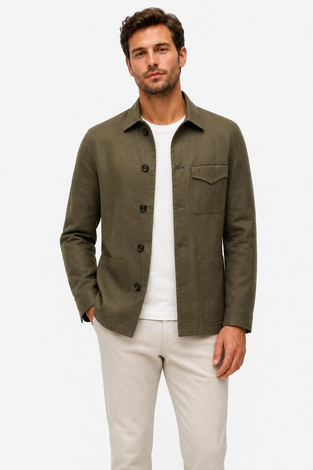 Boglioli K. Jacket Cotton Blazer Olive