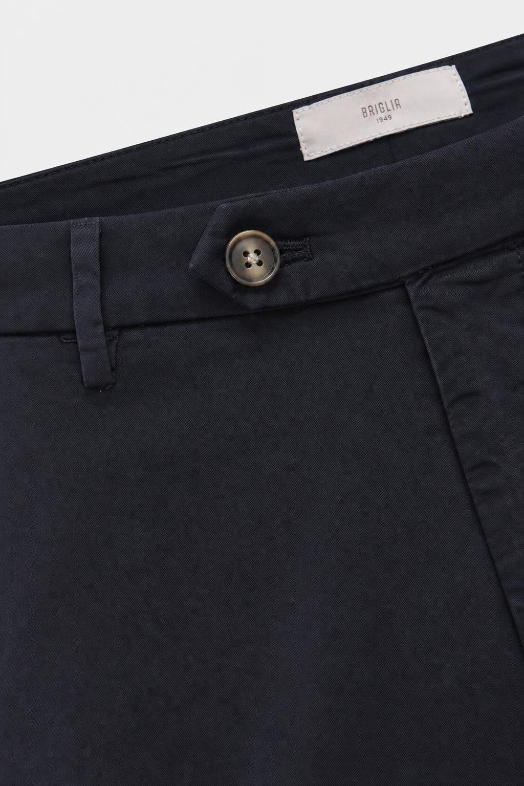 Briglia 1949 Cotton Stretch Bermuda Shorts Navy