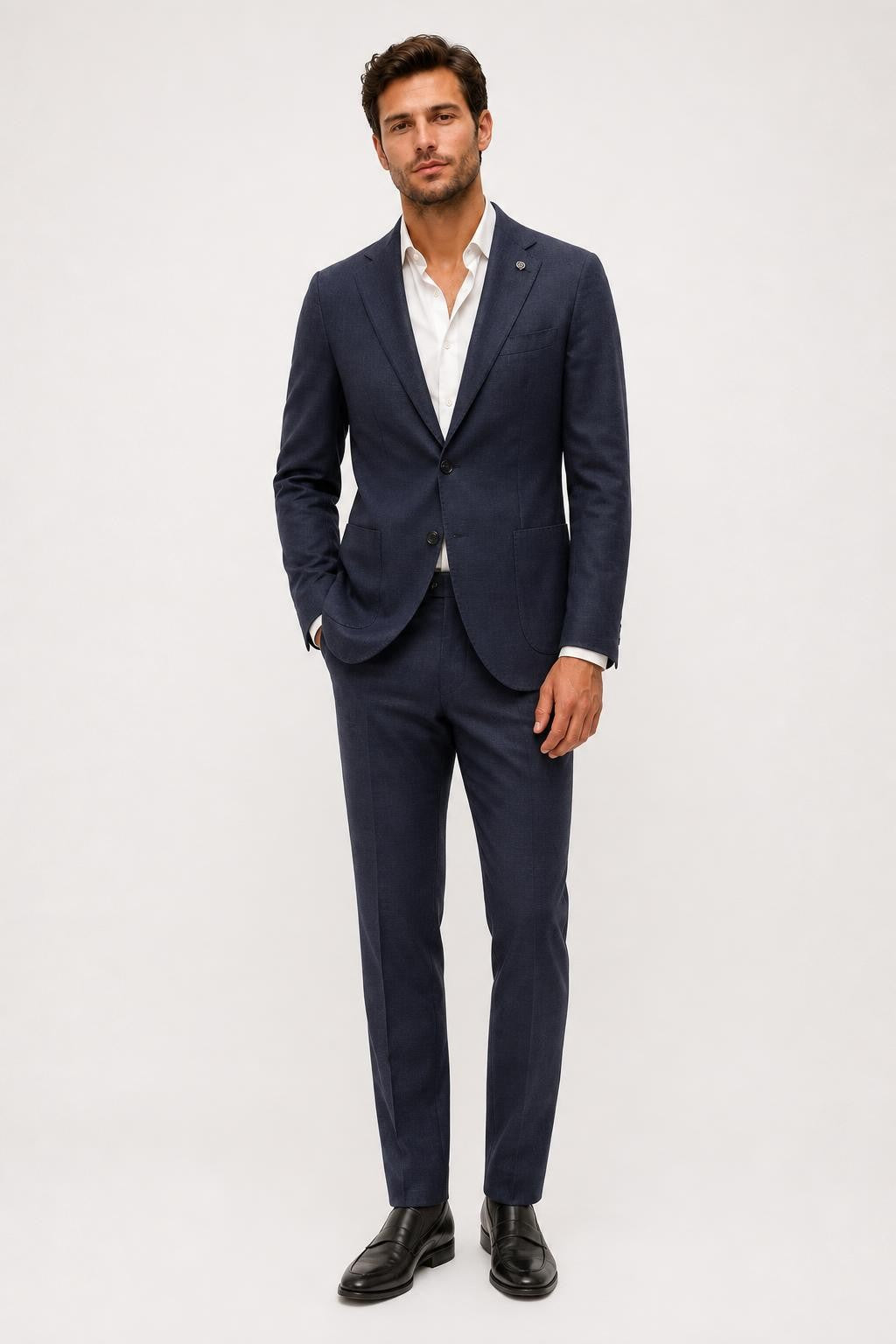 Brunello Cucinelli Suit Navy Meliert