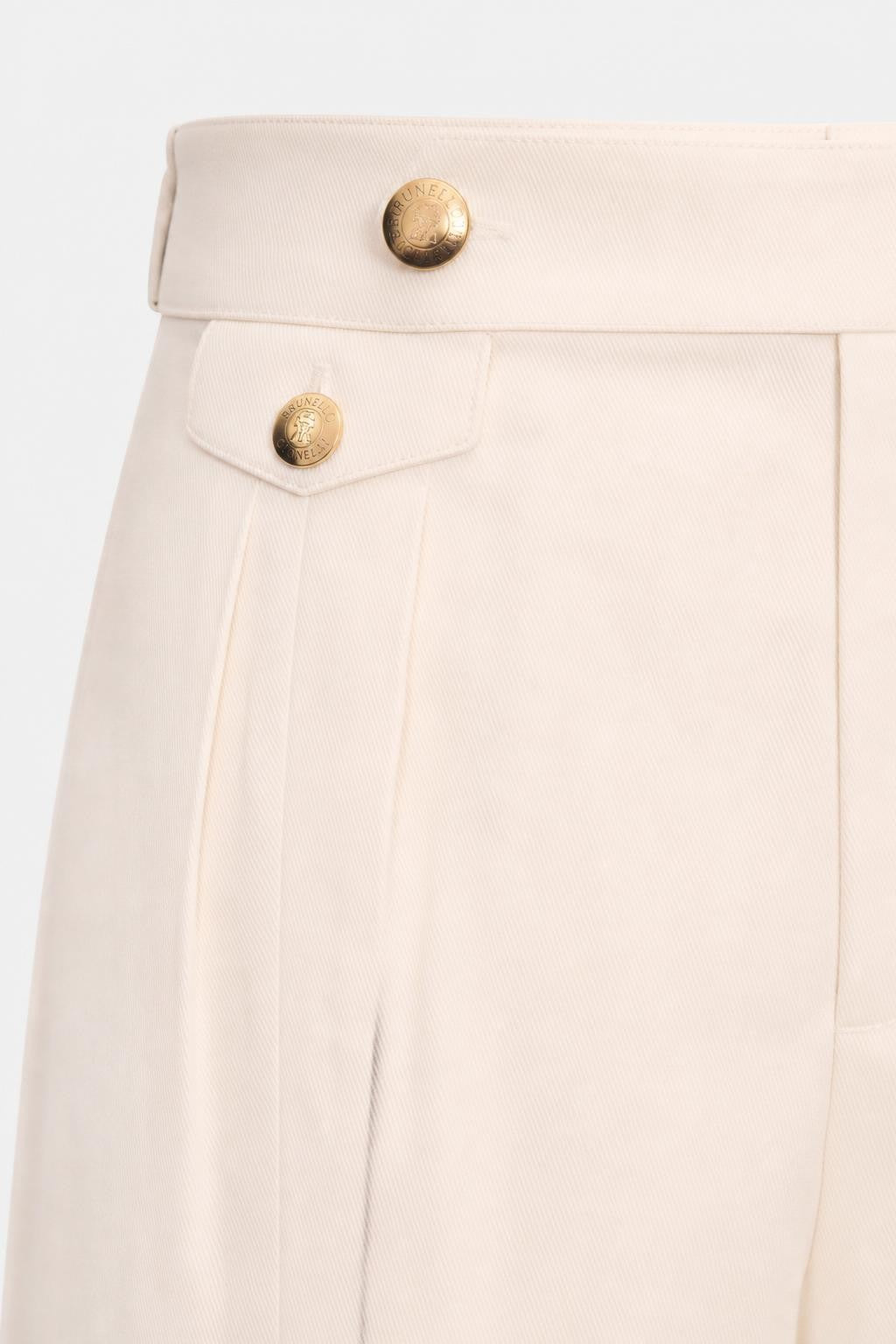 Brunello Cucinelli Traditional Fit Denim Jeans Cream