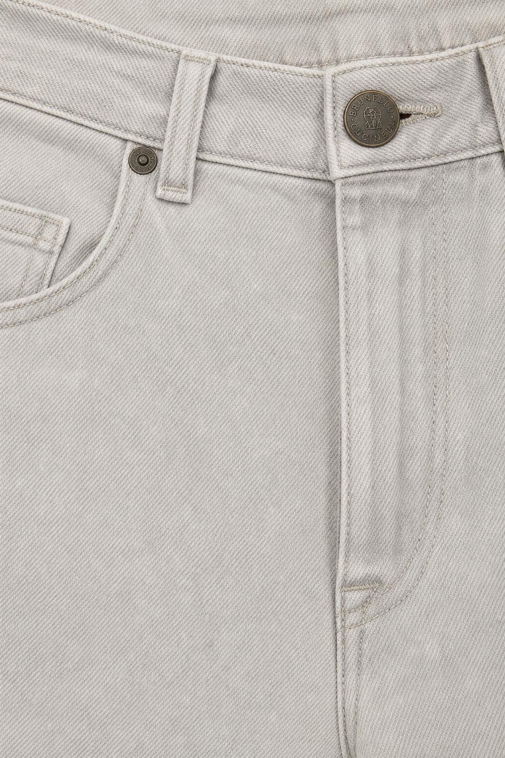 Brunello Cucinelli Traditional Fit Denim Jeans Sage