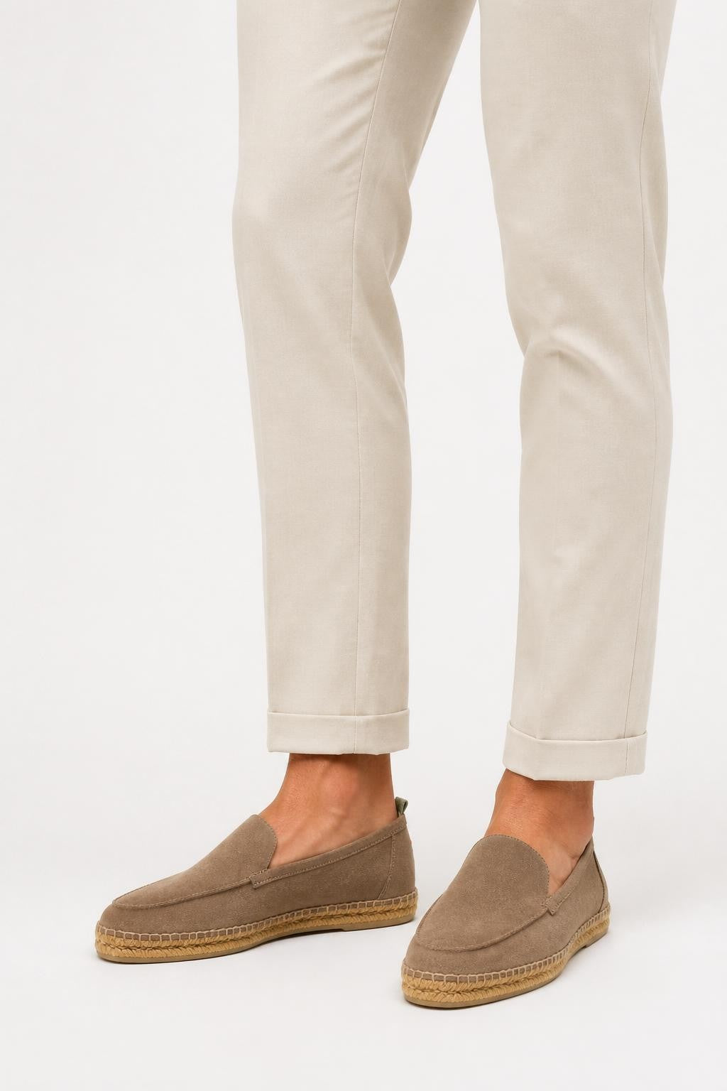Castañer Suede Espadrilles 'Nino T' Taupe