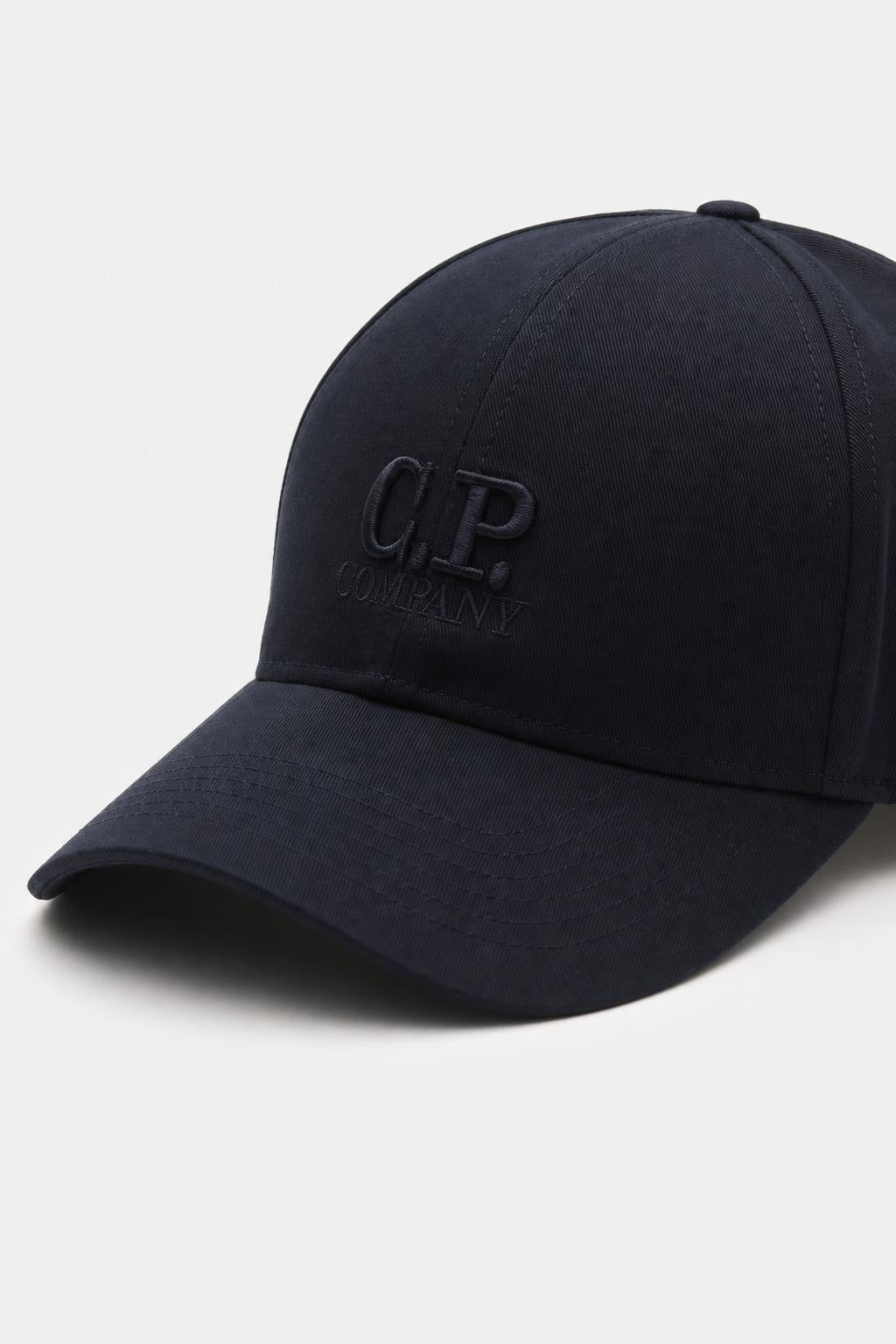 C.P. Company Cotton Baseball Cap Navy
