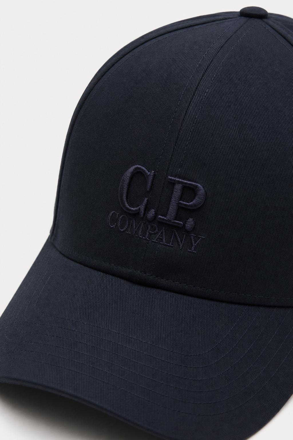 C.P. Company Cotton Baseball Cap Navy