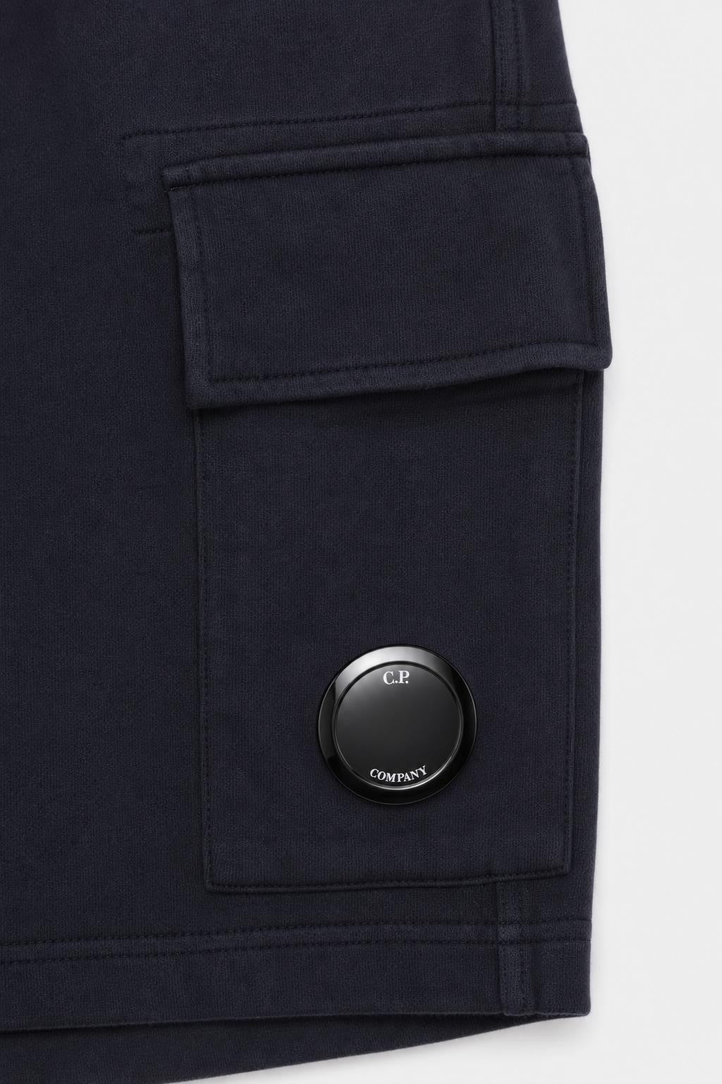 C.P. Company Cotton Cargo Sweat Shorts Dark Navy