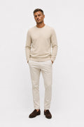 C.P. Company Wool Blend Crew Neck Jumper Beige