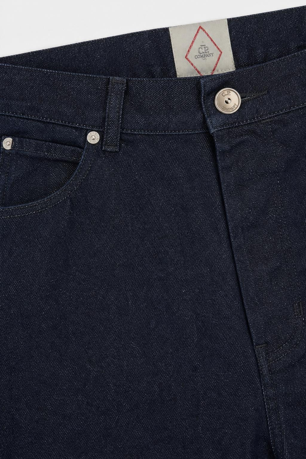 C.P. Company Cotton Tapered Jeans Navy