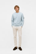 C.P. Company Cotton Crew Neck Sweatshirt Smoky Blue