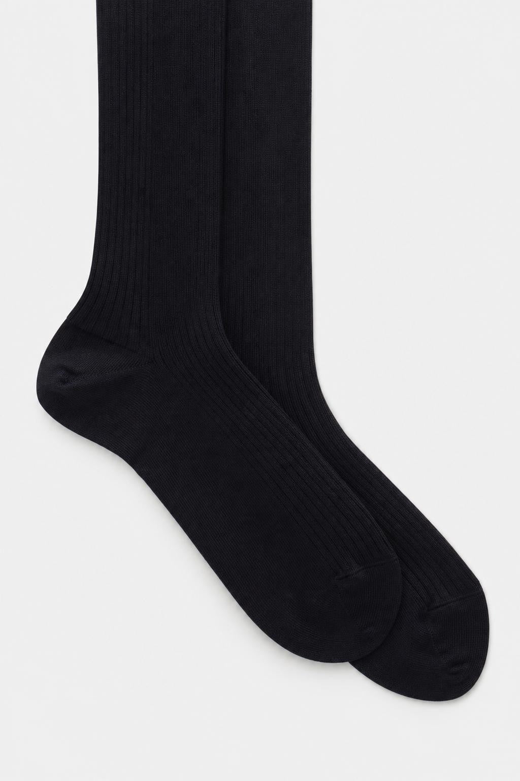 Falke Egyptian Cotton Knee High Sock 'No. 10' Dark Blue