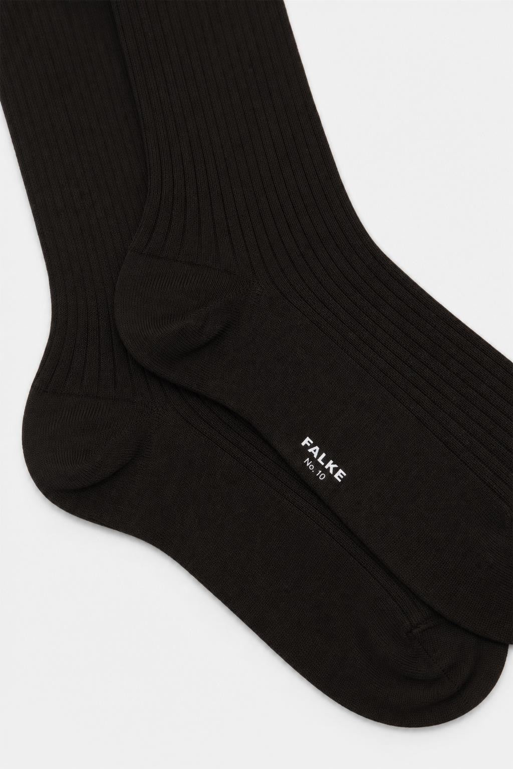 Falke Egyptian Cotton Knee High Sock 'No. 10' Dark Brown