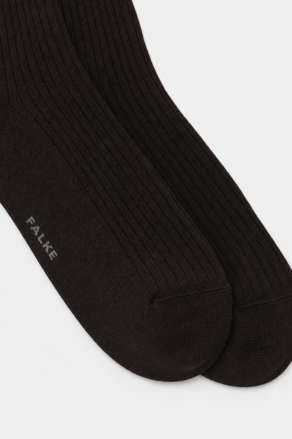 Falke Merino Wool Sock 'No. 7' Dark Brown