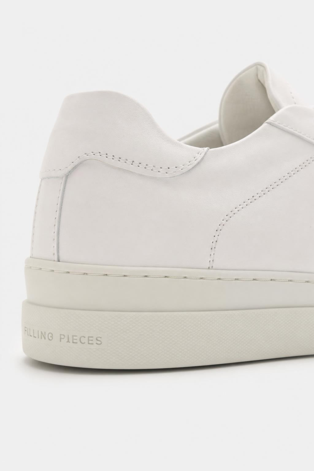 Filling Pieces Leather Sneakers 'Tiebreak Core' White