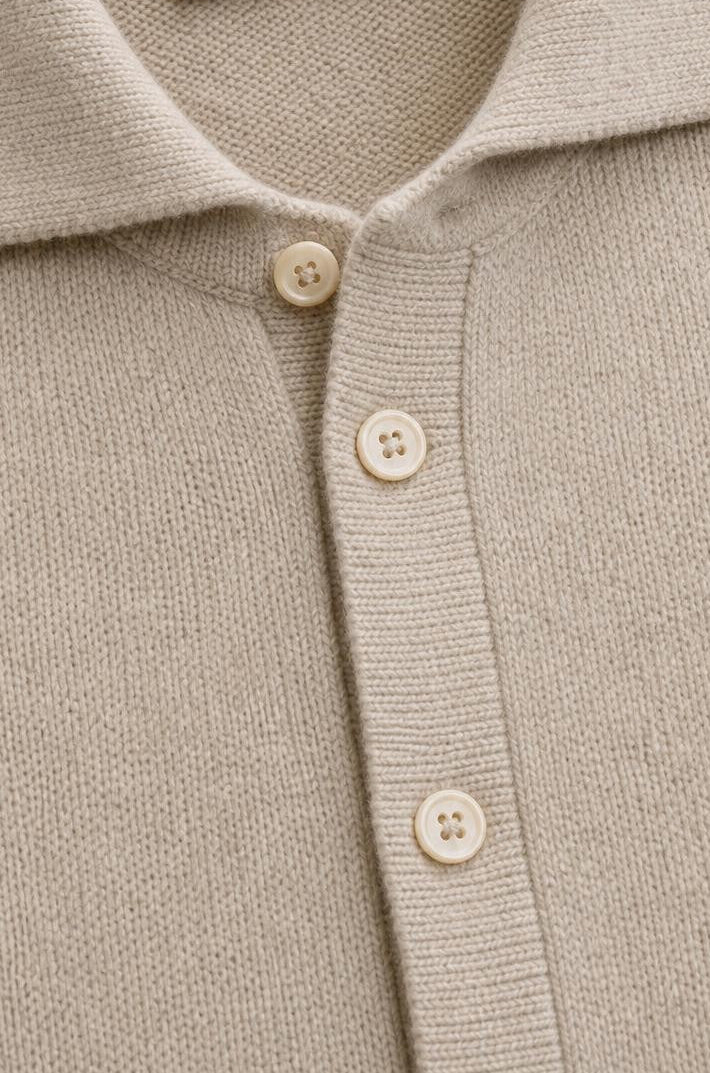 Fioroni Wool Cardigan Beige