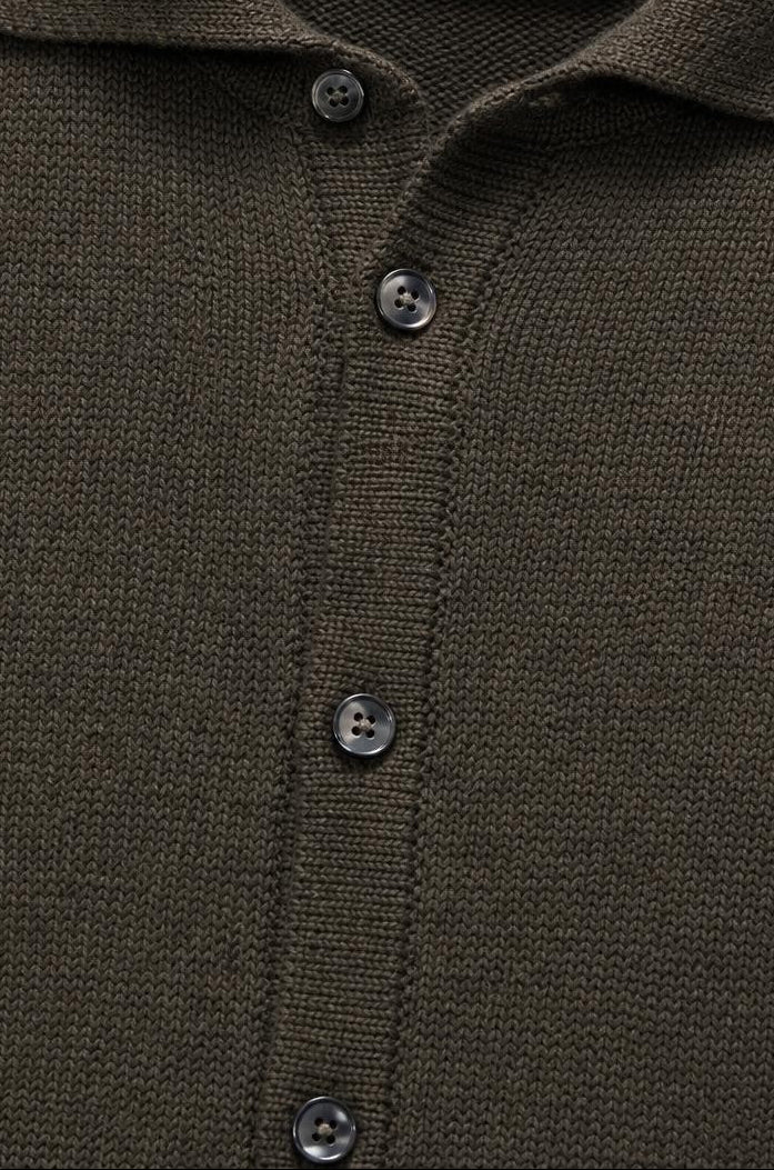 Fioroni Wool Cardigan Olive